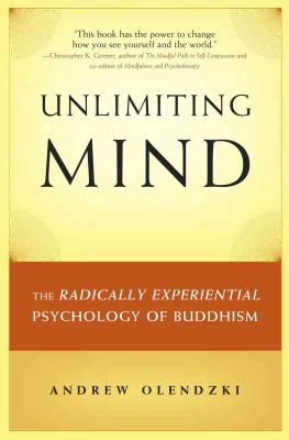 Unlimiting Mind: The Radically Experiential Psychology of Buddhism - Olendzki, Andrew