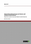 Unternehmensbewertung von kleinen und mittleren Unternehmen: Operations audit of small and medium-sized enterprises