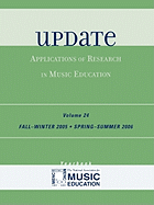 Update: Applications of Research in Music Education Yearbook