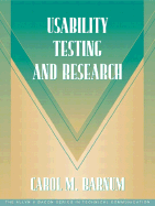 Usability Testing and Research (Part of the Allyn & Bacon Series in Technical Communication) - Barnum, Carol M, and Dragga, Sam