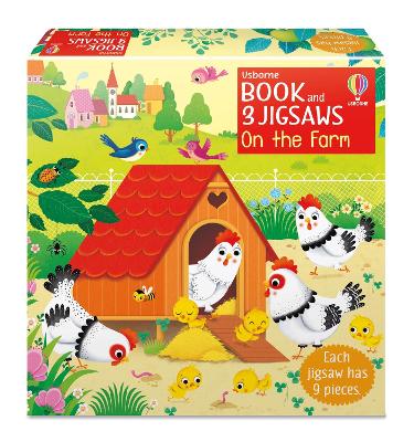 Usborne Book and 3 Jigsaws: On the Farm - Taplin, Sam