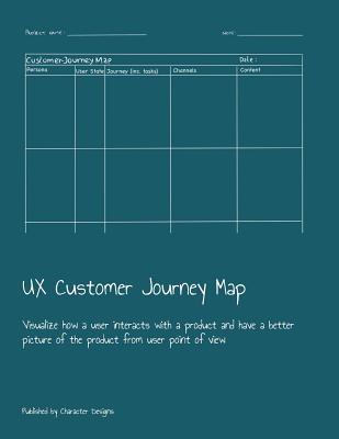 UX Customer Journey Map: Visualize how a user interacts with a product and have a better picture of the product from user point of view - Designs, Character