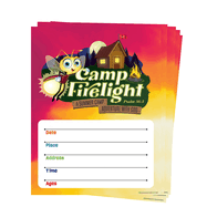 Vacation Bible School (Vbs) 2024 Camp Firelight Small Promotional Posters (Pkg of 5): A Summer Camp Adventure with God