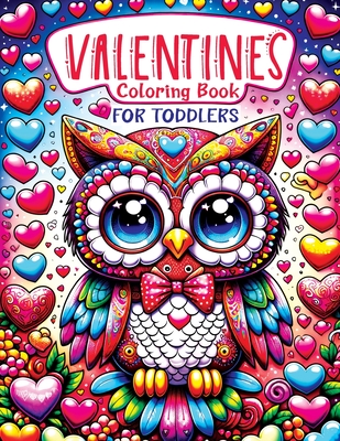 Valentines Coloring Book for Toddlers: Simple, Happy Little Kawaii Animals Featuring a Unicorn, Mermaid, Dinosaur, and a Sweet Heart for Kids - Lumina, Pata