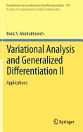 Variational Analysis and Generalized Differentiation II: Applications