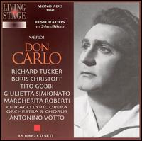 Verdi: Don Carlo - Boris Christoff (vocals); Giulietta Simionato (vocals); Jeanne Diamond (vocals); Margherita Roberti (vocals);...