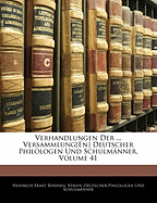 Verhandlungen Der ... Versammlung[en] Deutscher Philologen Und Schulm Nner