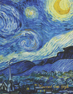 Vincent van Gogh: 8.5 x 11 Notebook - The Starry Night