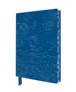 Vincent Van Gogh: The Starry Night 2025 Artisan Art Vegan Leather Diary Planner - Page to View with Notes