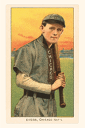 Vintage Journal Early Baseball Card, Johnny Evers
