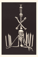 Vintage Journal Misshapen Skeleton Lamp
