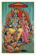 Vintage Journal Shiva and Parvati with Hanuman