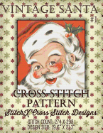 Vintage Santa Cross Stitch Pattern