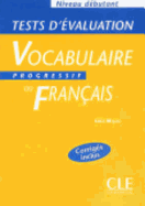 Vocabulaire Progressif Du Francais Tests D'Evaluation (Beginner)