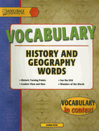 Vocabulary: History and Geography Words - Suter, Joanne