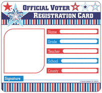 Voter Registration Card Cut-Outs