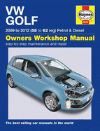 VW Golf Petrol & Diesel (09 - 12) 58 To 62