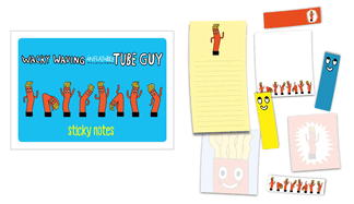Wacky Waving Inflatable Tube Guy Sticky Notes: 488 Notes to Stick and Share