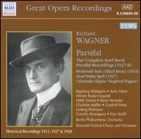 Wagner: Parsifal - Alexander Kipnis (bass); Anny Helm (soprano); Charlotte Muller (alto); Cornelis Bronsgeest (baritone); Fritz Wolff (tenor);...
