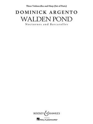 Walden Pond: Set of Instrumental Parts (Three Violoncellos and Harp) - Argento, Dominick (Composer)