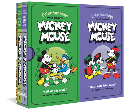 Walt Disney's Mickey Mouse Color Sundays Gift Box Set: Call of the Wild and Robin Hood Rises Again: Vols. 1 & 2 - Gottfredson, Floyd, and Gerstein, David (Editor), and Groth, Gary (Editor)