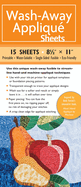 Wash-away Applique Sheets: Printable; Water Soluble; Single Sided; Fusible; Eco-friendly