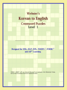 Webster's Korean to English Crossword Puzzles: Level 1