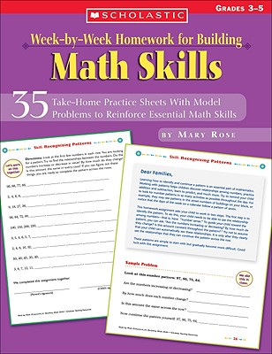 Week-By-Week Homework for Building Math Skills - Rose, Mary