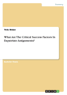 What Are the Critical Success Factors in Expatriate Assignments?