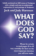 What Does God Say?