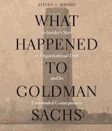 What Happened to Goldman Sachs: An Insideri's Story of Organizational Drift and Its Unintended Consequences