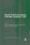 What Postcolonial Theory Doesn't Say