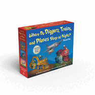 Where Do Diggers, Trains, and Planes Sleep at Night? Board Book Boxed Set