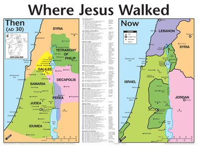 Where Jesus Walked Then and Now - Rose Publishing (Manufactured by), and Buhler