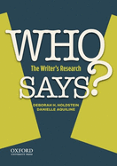 Who Says?: The Writer's Research