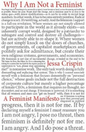 Why I am Not a Feminist: A Feminist Manifesto