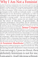 Why I am Not A Feminist: A Feminist Manirfesto