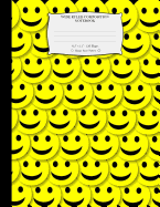 Wide Ruled Composition Notebook 8.5"x 11." 120 Pages. Happy Faces Pattern: Happy Yellow Smiley Faces Pattern Cover. Notebook Composition Book Wide Ruled for Kids, Girls, Boys, School, Students, Teachers. Elementary School Kids. Wide Rules Journal Book. Wi