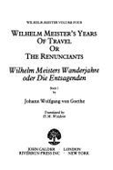 Wilhelm Meister Vol. 4: The Years of Travel