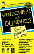 Windows 3.1 for Dummies: Quick Reference