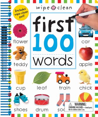 Wipe Clean: First 100 Words - Extended Edition: Includes Wipe-Clean Pen - Priddy Books