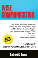 Wise Communication: 'Say It Right' Executive Communication Lists