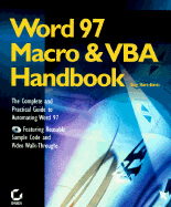 Word 97 Macro & VBA Handbook - Hart-Davis, Guy