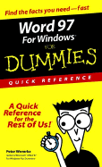 Word 97 Windows for Dummies Quick Reference