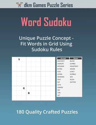 Word Sudoku: Unique Puzzle Concept - Fit Words in Grid Using Sudoku Rules - Miller, Derek