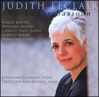 Works for Bassoon - Gretchen Van Hoesen (harp); Jonathan Feldman (piano); Judith Le Clair (bassoon)