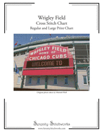 Wrigley Field Cross Stitch Chart: Regular and Large Print Chart