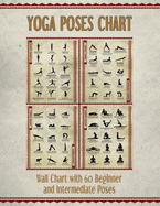 Yoga Poses Chart: Chart / Mini Poster with 60 Common Hatha Yoga Poses / Asanas in Sanskrit and English