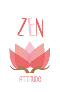 Zen Attitude: Carnet Zen Mditation & bien-tre 120 pages Format A5 5,5 x 8,5