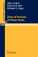 Zeros of Sections of Power Series - Edrei, A, and Saff, E B, and Varga, R S